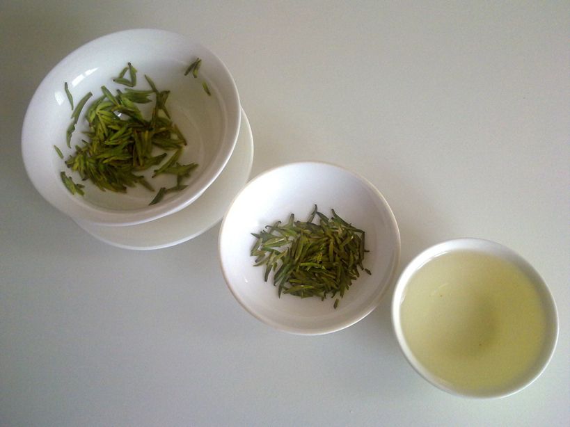 Image of three forms of green tea.