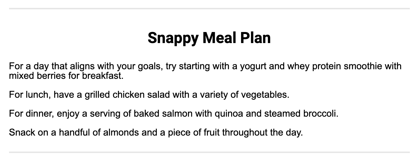 SnapCalorie AI meal suggestions for personalized nutrition advice based on your habits.